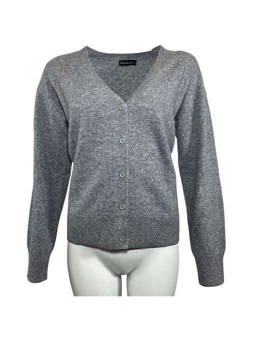 WOMEN'S V NECK CARDIGAN GRAY ESSENTIEL STUDIO | LMD021GRIGIO